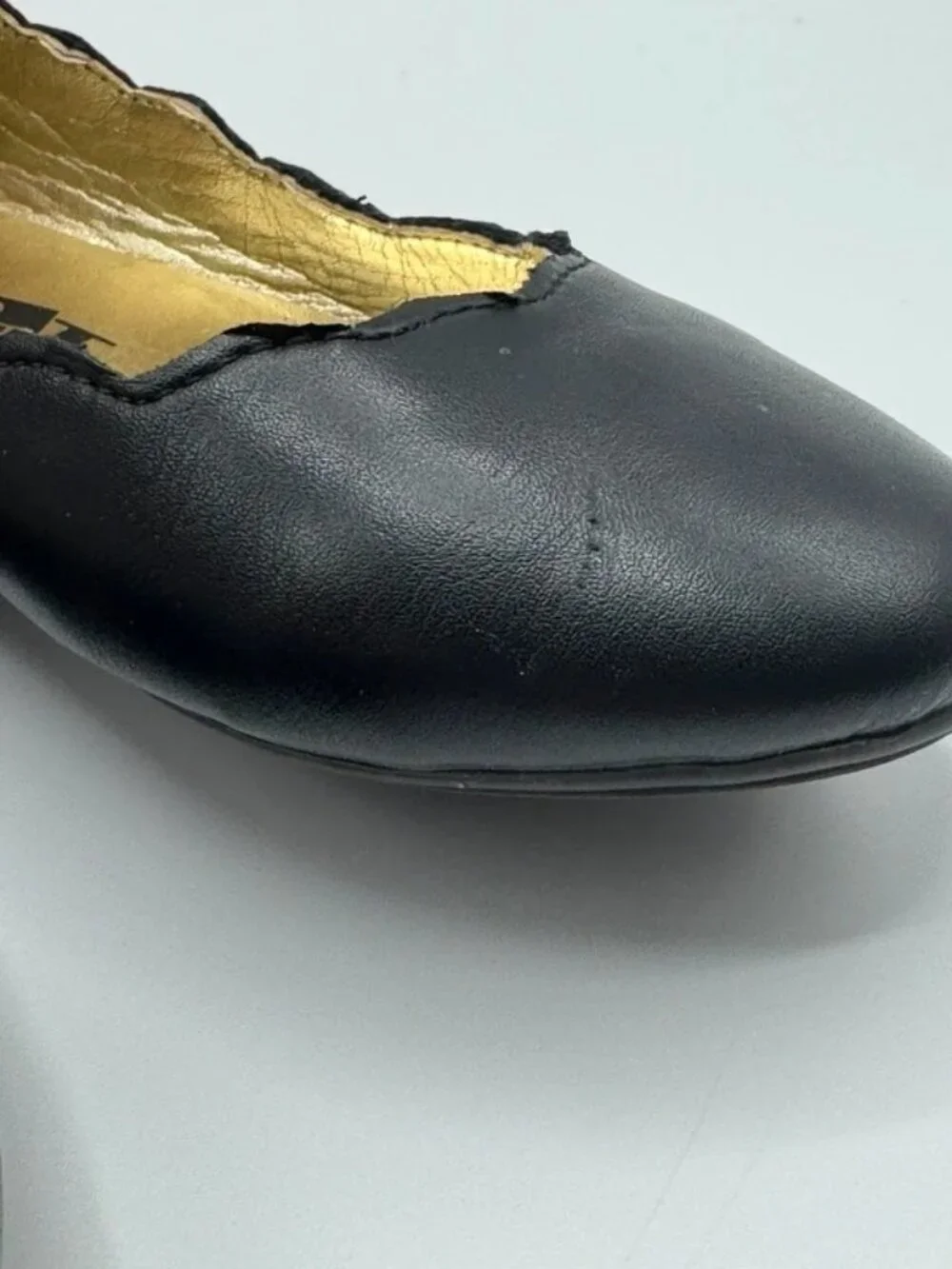 Sam & Libby Ballet Flats Girls Sz 13 Candice Black Scalloped